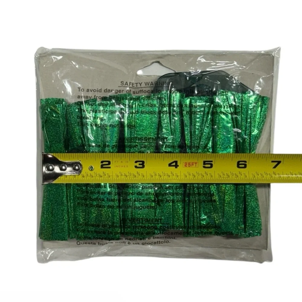 Creative converting green colored Pom Pom garland brand new in packaging!